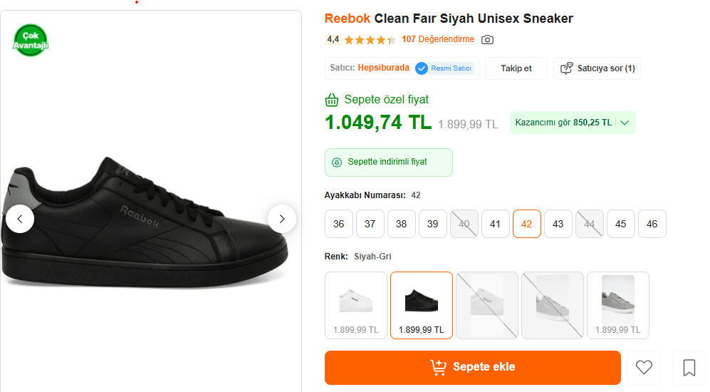 REEBOK AYAKKABILARDA BABALAR GÜNÜ İNDİRİM FIRSATLARI